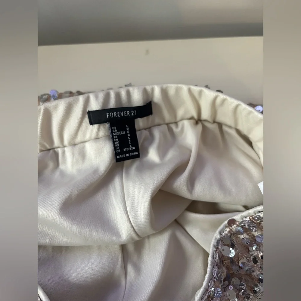 Cream Sequin Pants - Picture 6 of 6